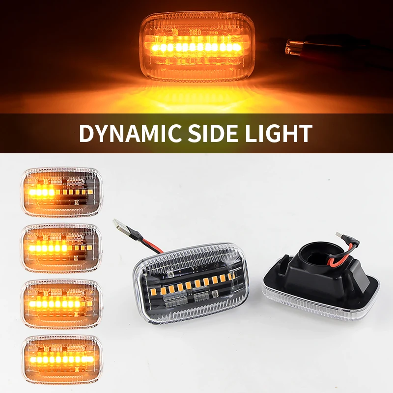 

2× for Toyota Land Cruiser 70 J70 80 100 Series for Hilux LN140 LN150 LN160 LN170 1997-2005 - LED Side Marker Light Turn Signal