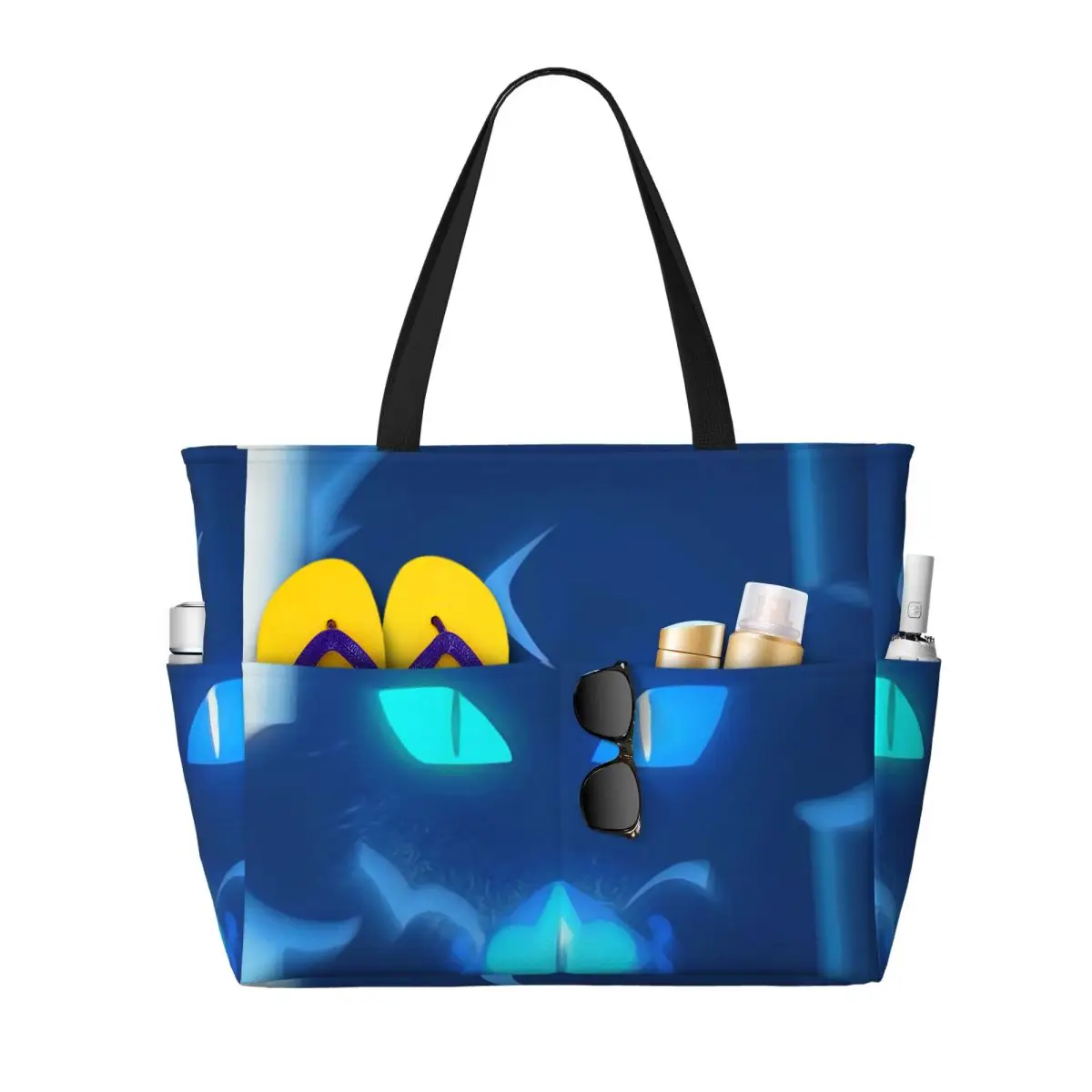 

Shadow Milk Cookie Run Kingdom Cute Cartoon Anime Beach Tote Bag Sport Yoga Duffle Large Tote Bag Women Travel Bag Fitness bag