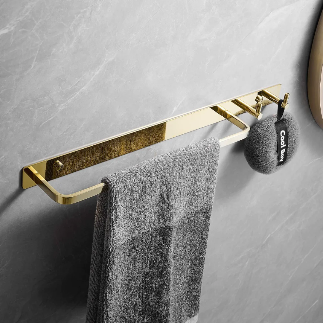 brushed-gold-towel-hanger-with-hooks-wall-mounted-towel-holder-black-towel-rack-bathroom-towel-bar-rail-total-brass-towel-ring