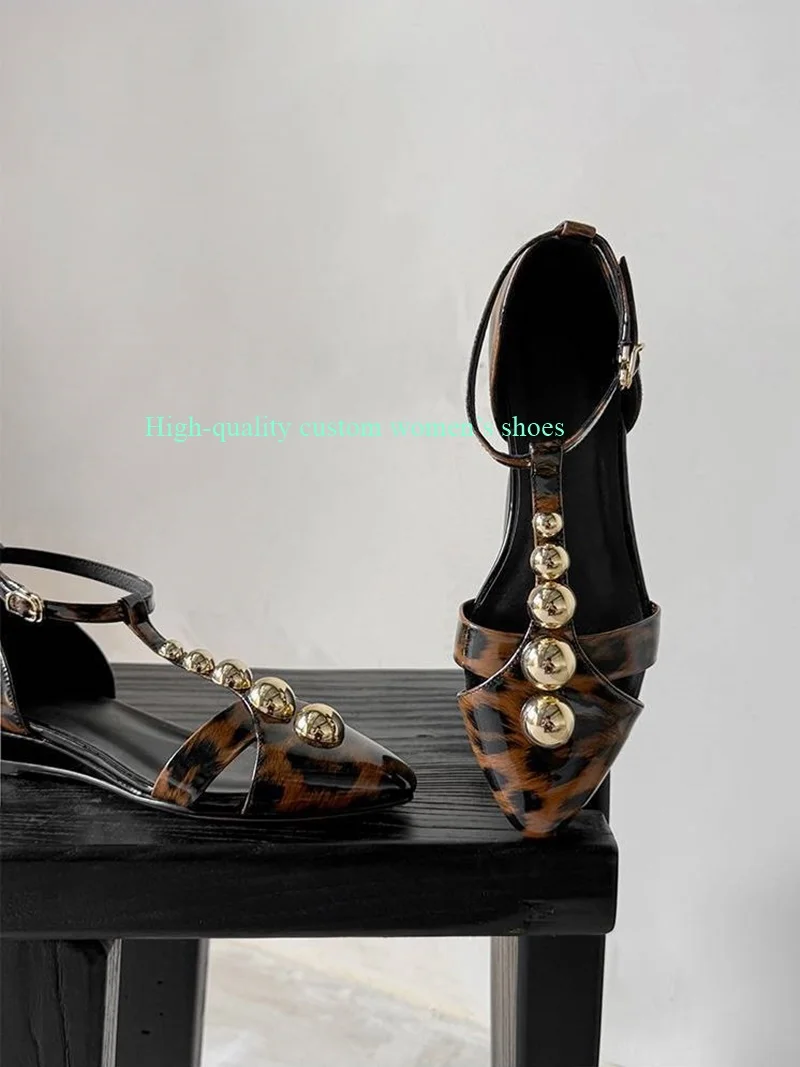 Pointed Toe Instep Openwork Gold Circular Metal Buckle Decorative Women's Stiletto Heels Asakuchi Ankle Buckle Women 2026 New