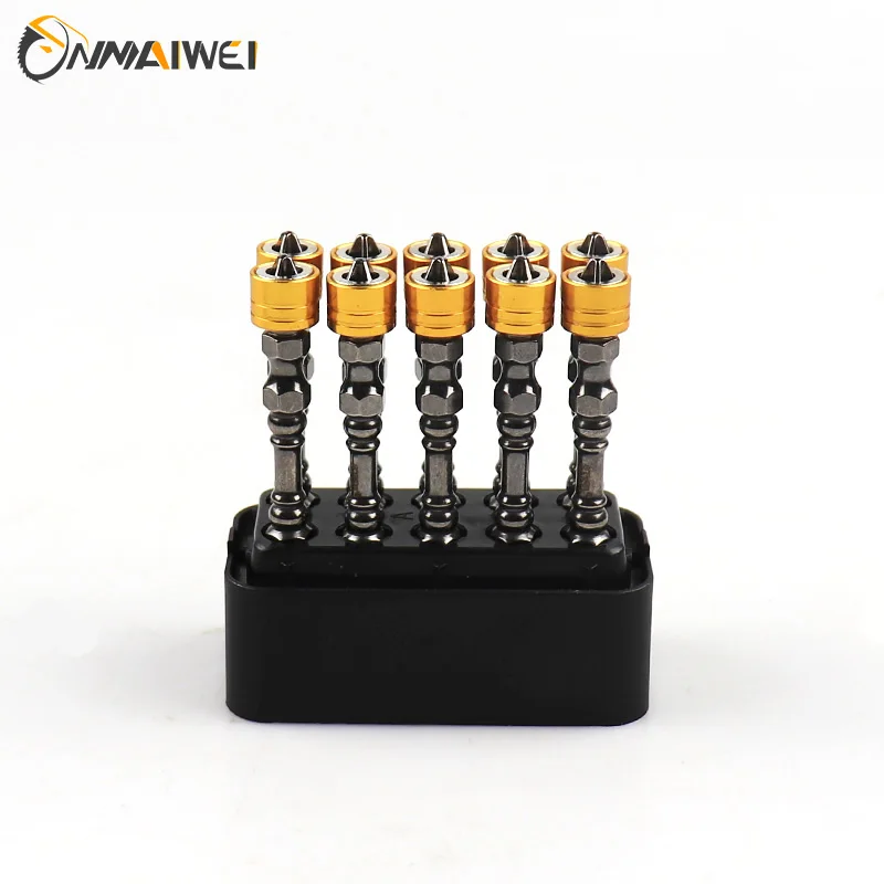 Strong Magnetic Screwdriver Bit Set 10pcs 65/110mm Phillips Electronic Screwdriver Bits For Plasterboard Drywall Screw Driver