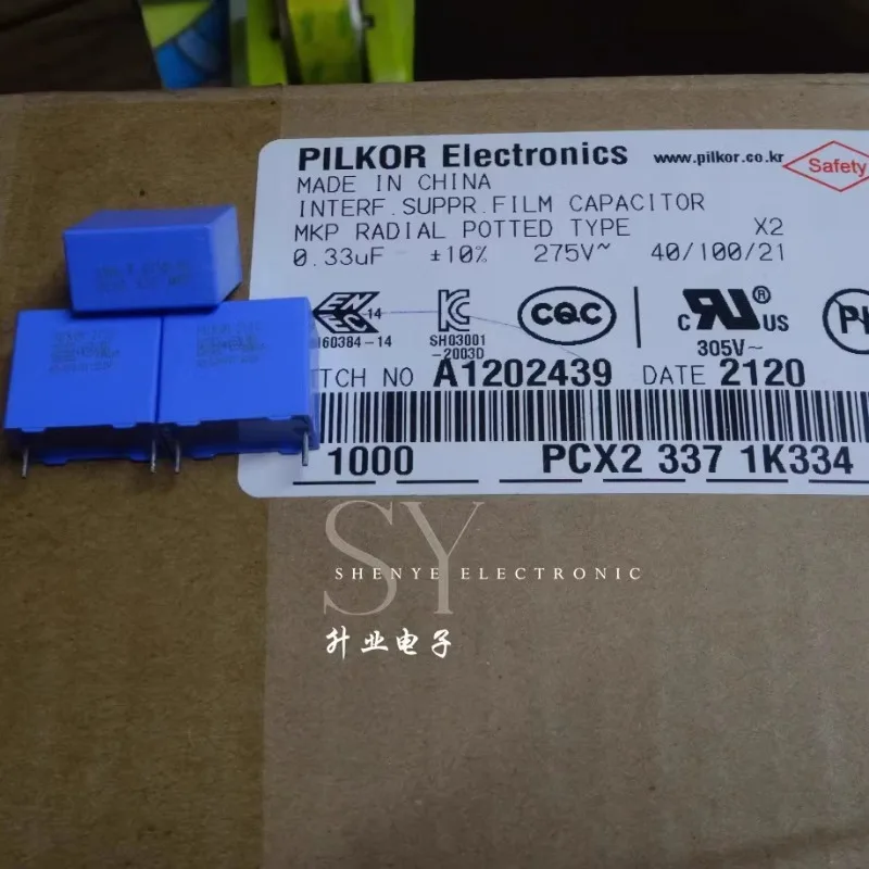 

10PCS PCX2337 0.33uf/275vAC 330nf u33 334 New film capacitor 15MM PCX23371K334