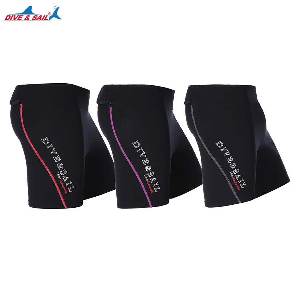 1 5MM Wetsuit Pants Thickened Men s Women s Sponge Diving Swimming Trunks Split Diving Pants Stretchy Tights Diving Leggings