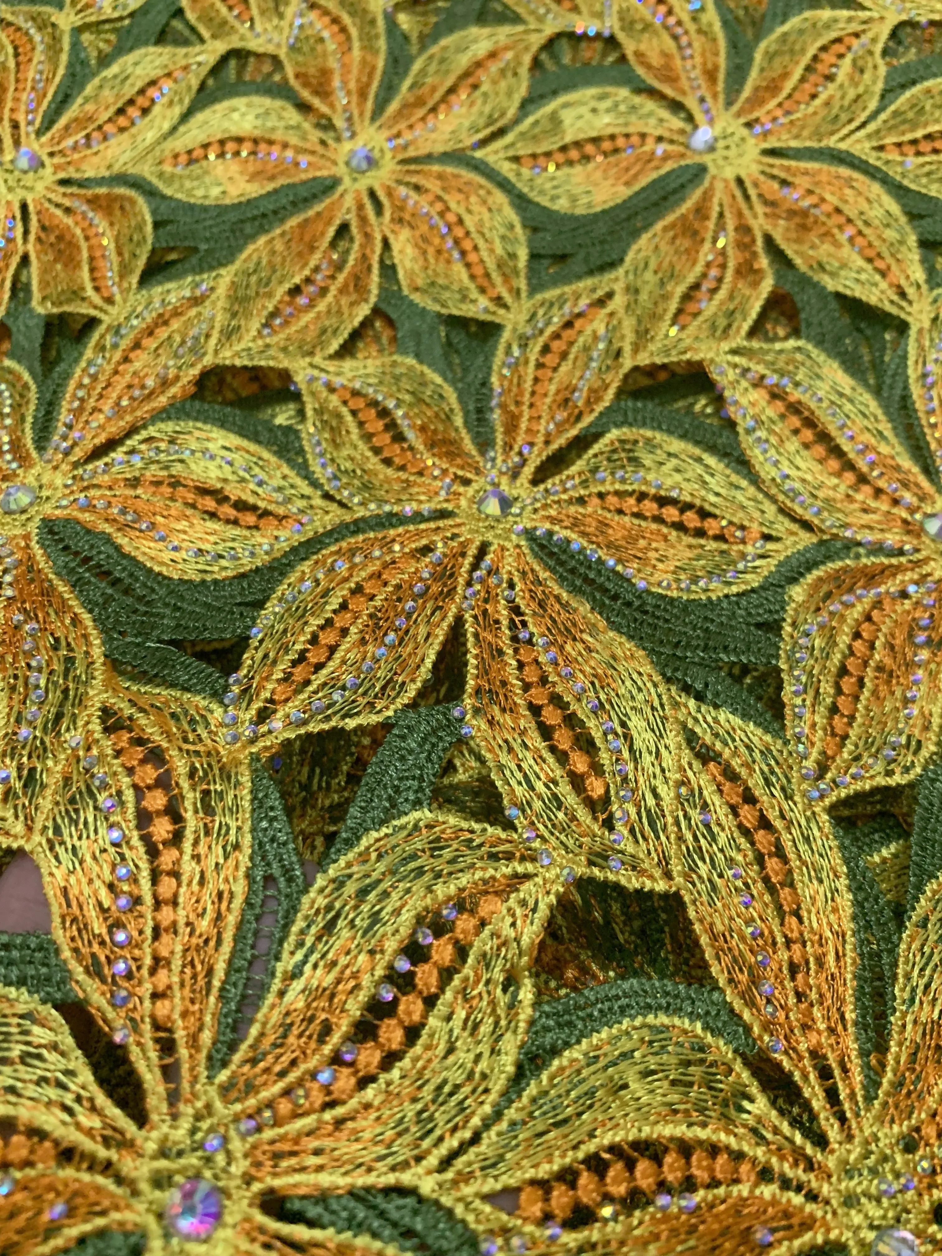 2025 قسط الأفريقي جبر الحبل الدانتيل مع كريستال النيجيري فستان سهرة فاخر للذوبان في الماء أقمشة الدانتيل للمرأة Asoebi #4