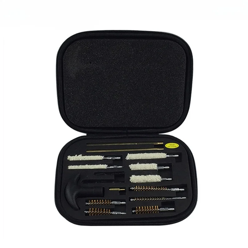 

New Multifunctional Cotton & Steel Wire Cleaning Tube Brush Set, Multi-Spec Cloth Bag & Extended Rod Kit