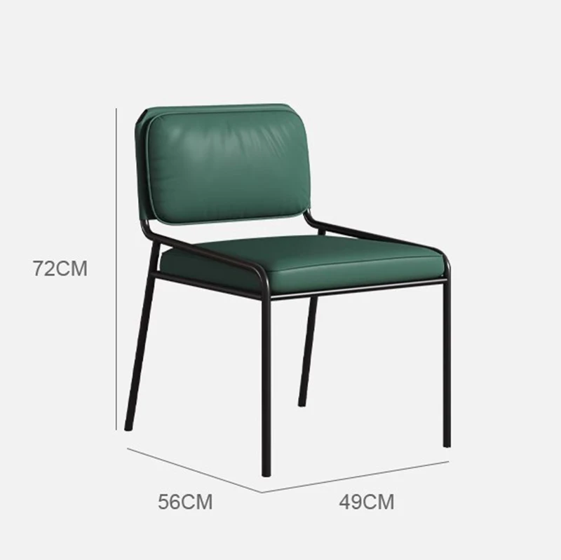 Ergonomic Modern Nordic Dining Chairs Salon Mid Century Dining Room Chairs Kitchen Chaises Salle Manger Replica Furniture image 6