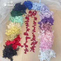 Vines Flowers and Leaves Mirror Patchs,Children's Clothing Dress Lace Applique.Handmade DIY Lace Clothing Accessories RS252141
