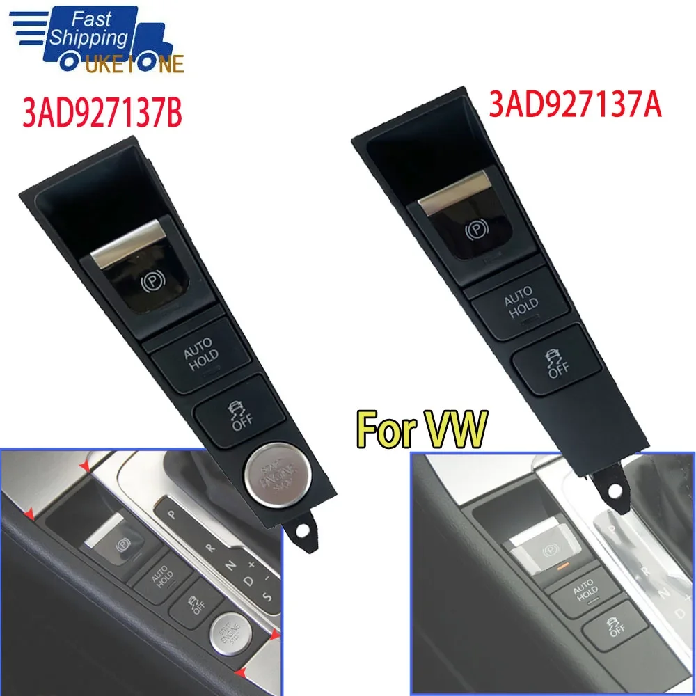 מנוע אביזרי רכב התחל לעצור חניה כפתור הבלם מתג יד עבור vw passat b7 passat cc 3ad927137b 3ad927137b 3ad927137b