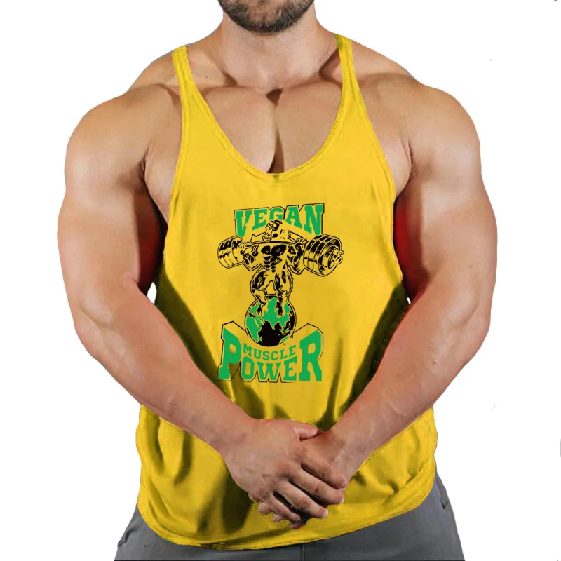 New Arrivals Bodybuilding stringer tank top Gym sleeveless shirt men Fitness Running Vest Singlet sportswear workout tanktop