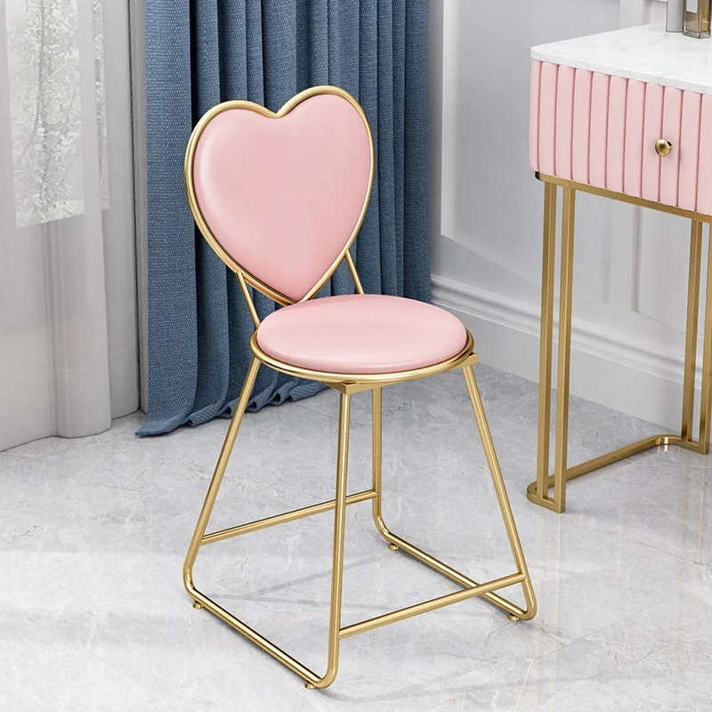 

Modern Simple Girl Bedroom Dressing Stool Butterfly Backrest Ins Nail Dressing Stool Light Luxury Vanity Chair Ottomans Muebles