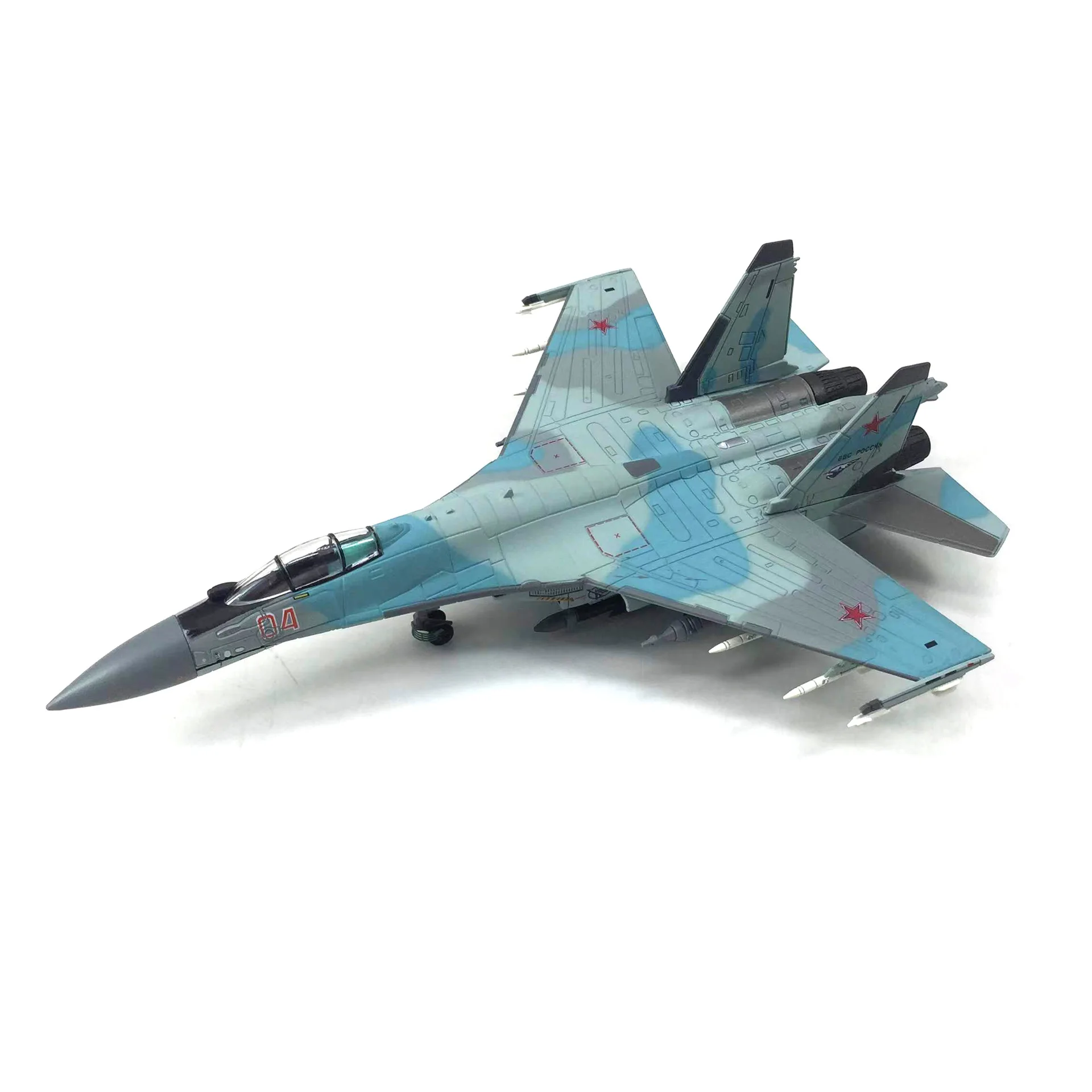 Russian SU-35 Fulcrum Flanker Fighter Aircraft 1:100 Scale Replica Model Metal die-casting Plane Model Toy For Collection