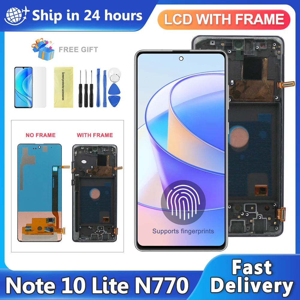 

OLED For Samsung Galaxy Note 10 Lite Lcd Display N770 N770F/DS N770F/DSM Touch Screen Digitizer For Samsung note10 lite LCD