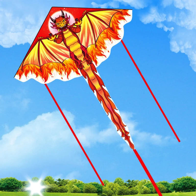 Large Dragon Kite For Kids & Adults Easy To Fly Large Huge Dragon Kite Come Tail Easy To Fly Kite Outdoor Toy