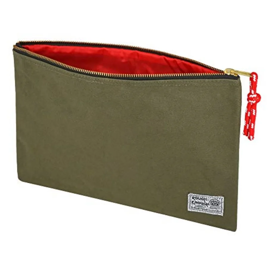 

Rough Enough Important Document Organizer Holder Safe File Folder Bag Letter Size with Zipper for Office Business Travel Colleg
