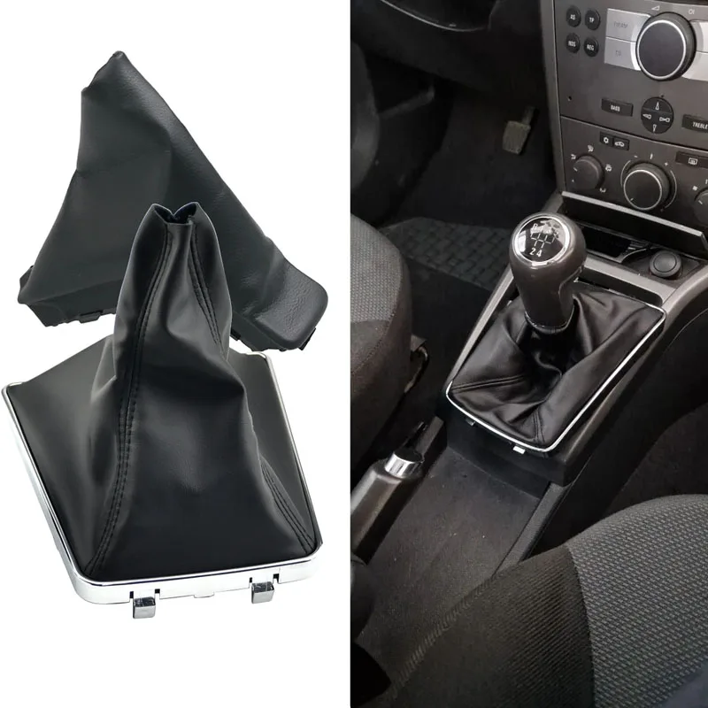 New Fits For Opel Astra H Zafira B Corsa 05-14 Gear Shift /05-10 Handbrake Dust Cover Car Gear Shift Head Handbrake Dust Cover