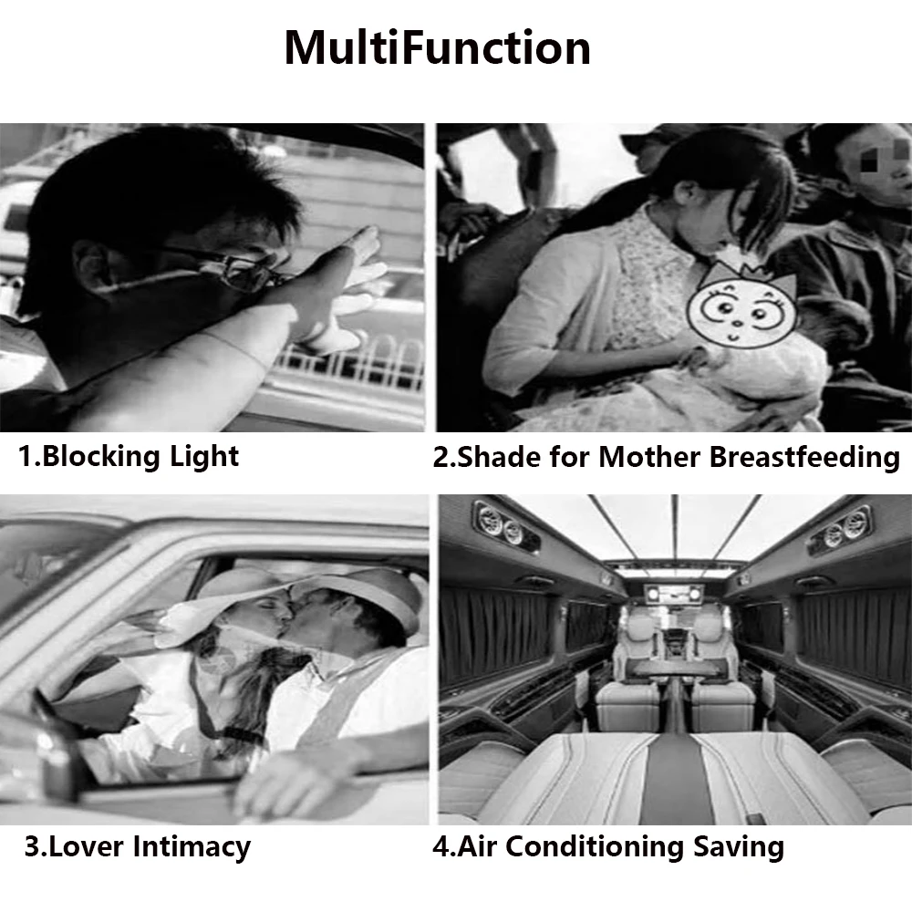 Curtain Sun Shade Curtain Removable Minimalist Curtains Car Divider Curtain Car Partition Curtain