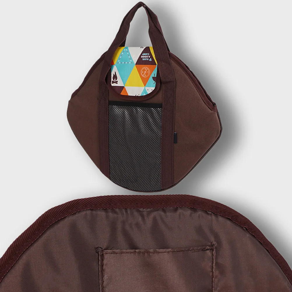 

Portable Cookware Storage Bag Waterproof Oxford Epe Lining Large Capacity Camping Tableware Organizer Outdoor Pan Pouch Foldable