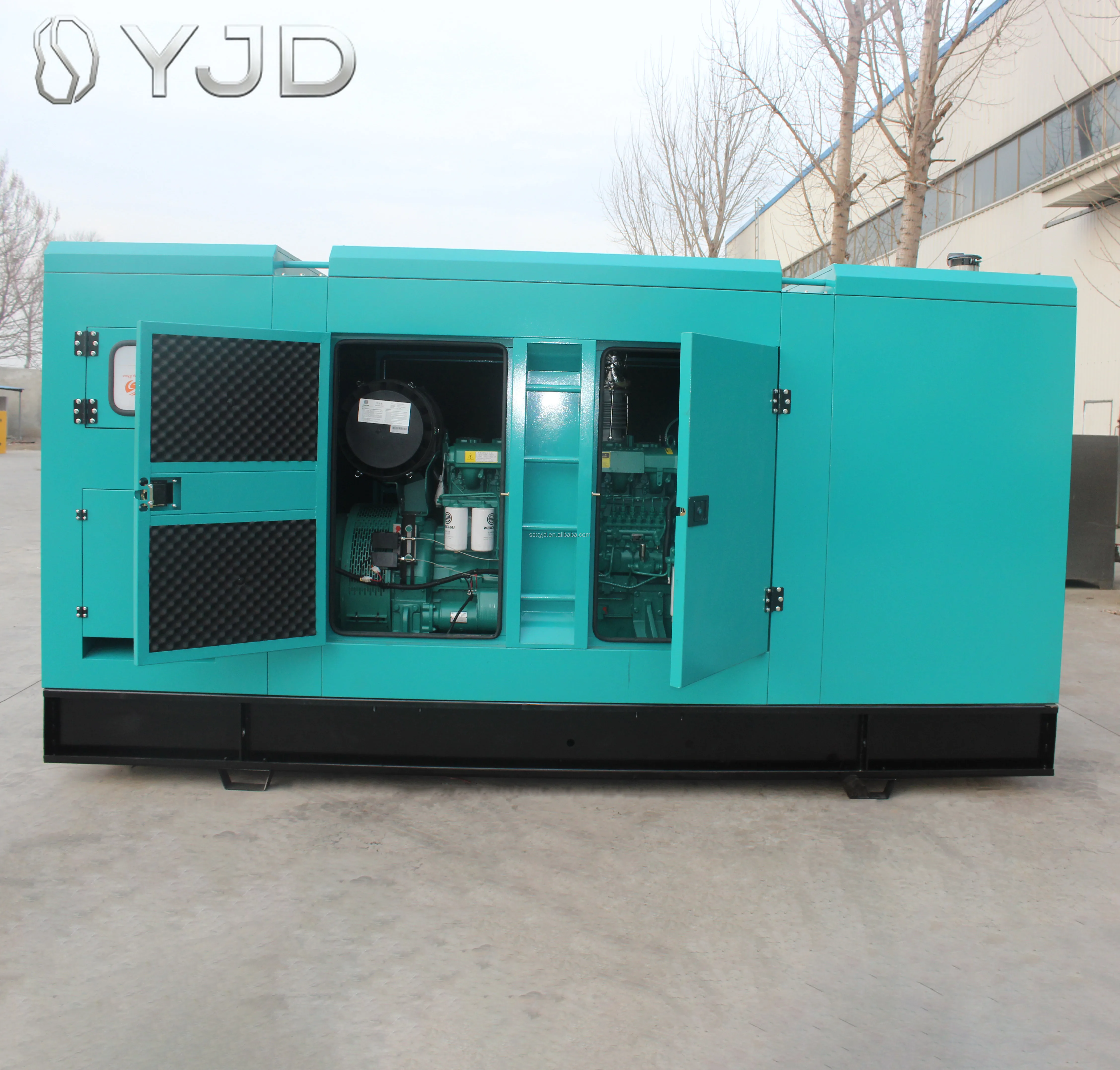 3 Phase 375kva 625kva Diesel Generator Silent Type We-ichai Engine Auto Start Option Mobile Trailer for Sale 300kw