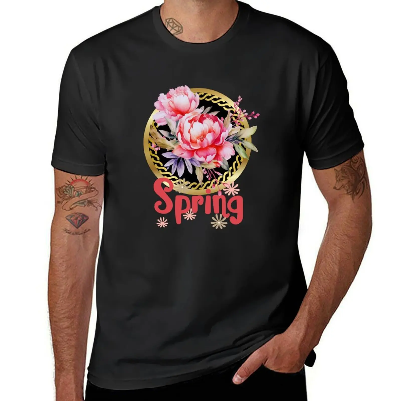 Spring Joy: Brighten Your Day with Cheerful Spring Designs T-Shirt tees sweat Short sleeve tee men