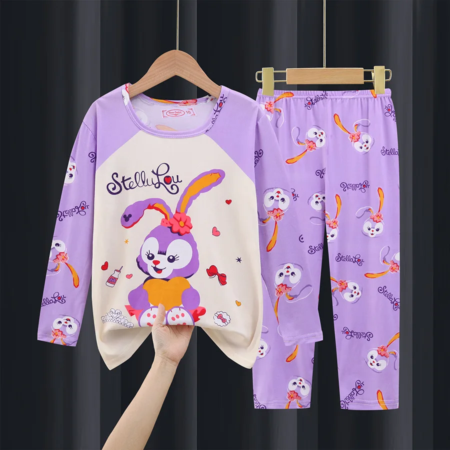 

Stella Lou Children's Pajamas Home Clothing Set Children's Long sleeved Pajamas Cartoon Pajamas