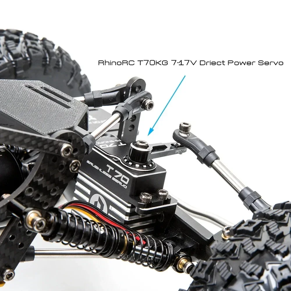 Telaio RhinoRC W1 317mm Scala 1/10 per Modifica Auto RC Crawler