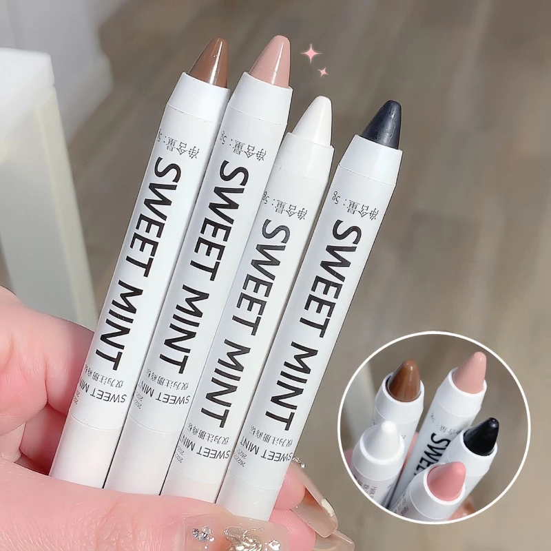 Neue monochrome schlafende Seidenraupe Highlight Stift Augen kopf aufhellen Perl glanz schlafen Seidenraupen Stift Flash Lidschatten Stick