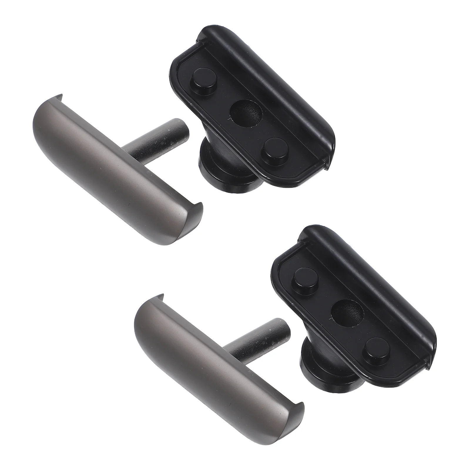 

2Pcs Cabinet Handles Zinc Alloy Modern Design Smooth Finish Ergonomic Grip DIY Installation Wardrobe Drawer Furniture