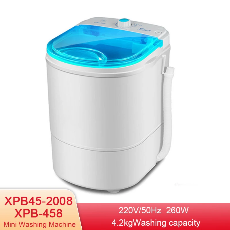 4.2KG Capacity Mini Clothes Washing Machine Home/Dormitory Semi-Automatic Home Washer Single-Barrel Washer  XPB45-388