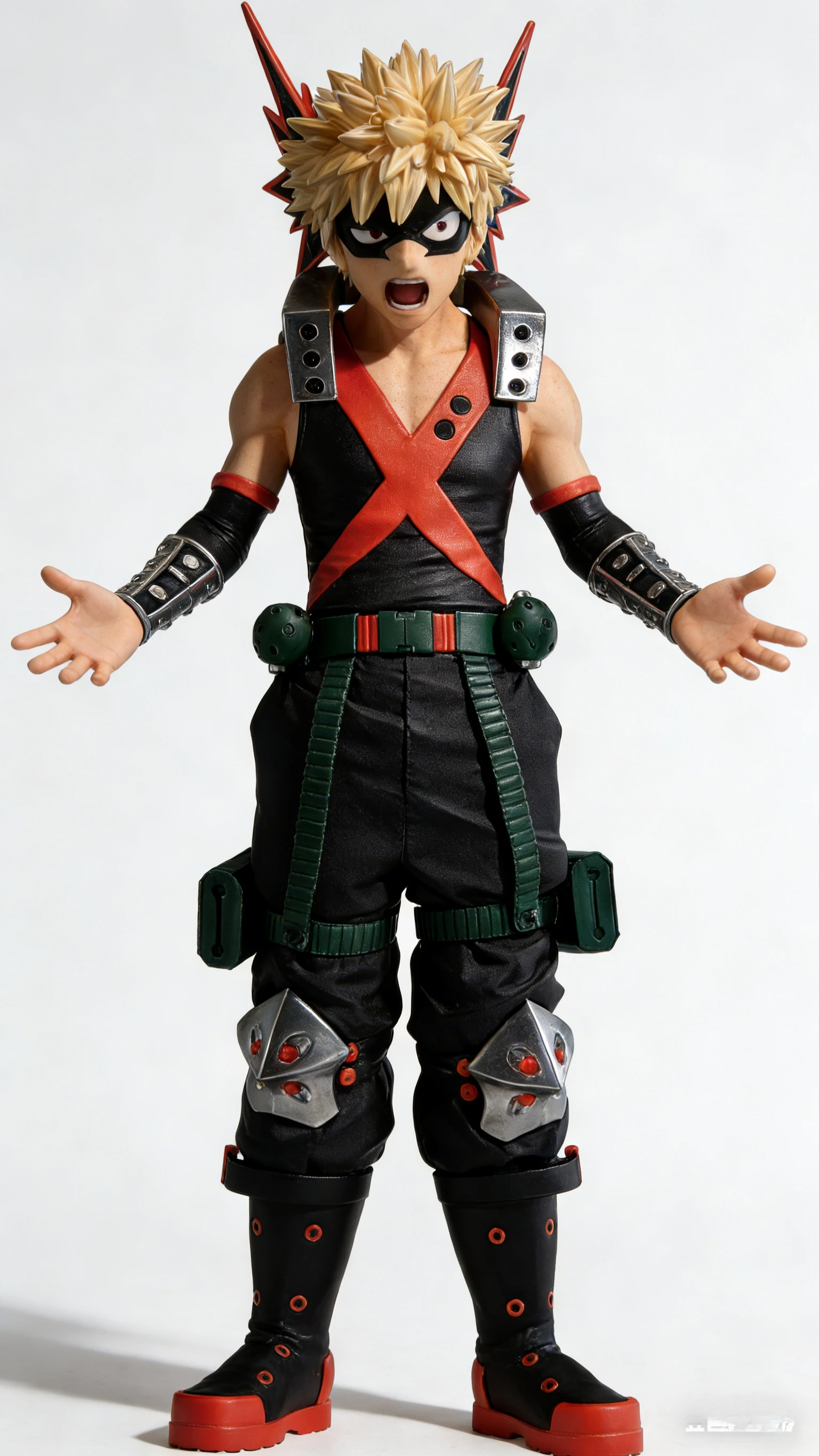 Anime My Hero Cosplay Bakukou Katsuki getransformeerd in een rollenspelkostuum Het nieuwste gevechtskostuum voor volwassenen, truien en pruiken