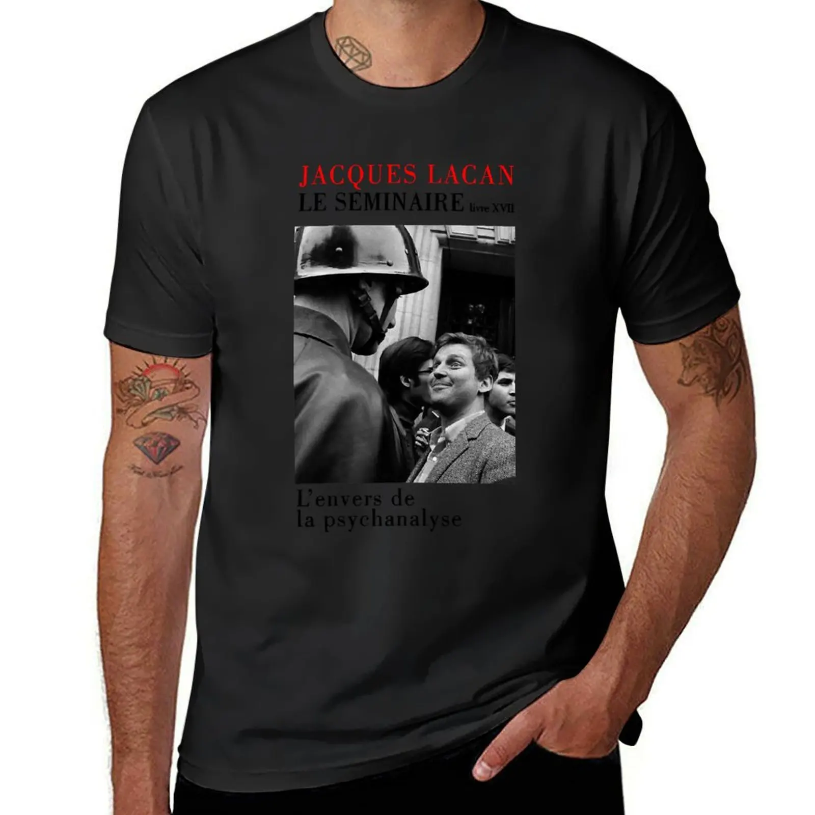 

Jacques Lacan T-Shirt sweat plain vintage clothes t shirts for men cotton