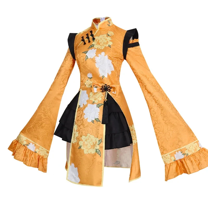

Lovelive Shibuya Kanon Cheongsam Style Dress Cosplay Costume Anime Character Halloween Masquerade Clothing for Women hf5]]