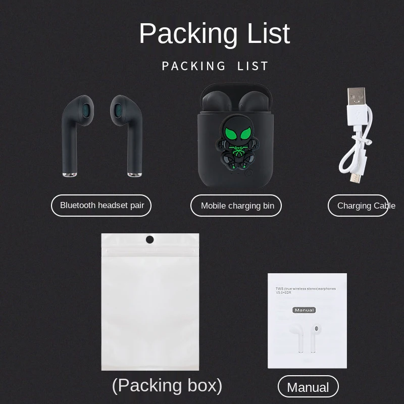 ديزني-سبايدر مان سماعات بلوتوث لاسلكية ، ستيريو 5.0 ، يونيفرسال ، شاومي ، هواوي ، آيفون ، رياضية ، هاتف صغير