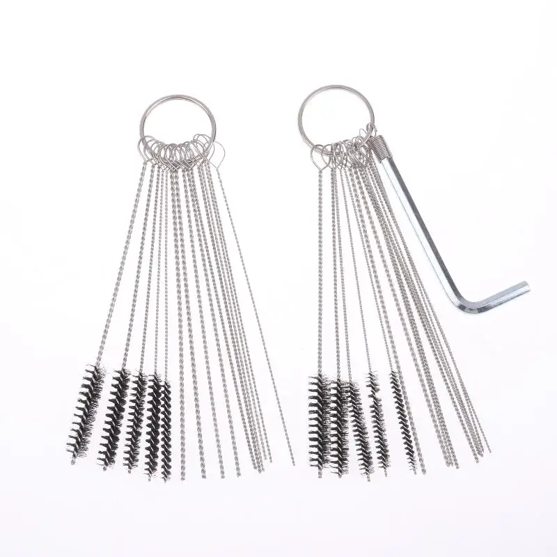 

Набор инструментов для чистки карбюратора: иглы и щетки для удаления нагара и грязи для автомобилей, мотоциклов, квадроциклов, сварочных аппаратов, бензопил