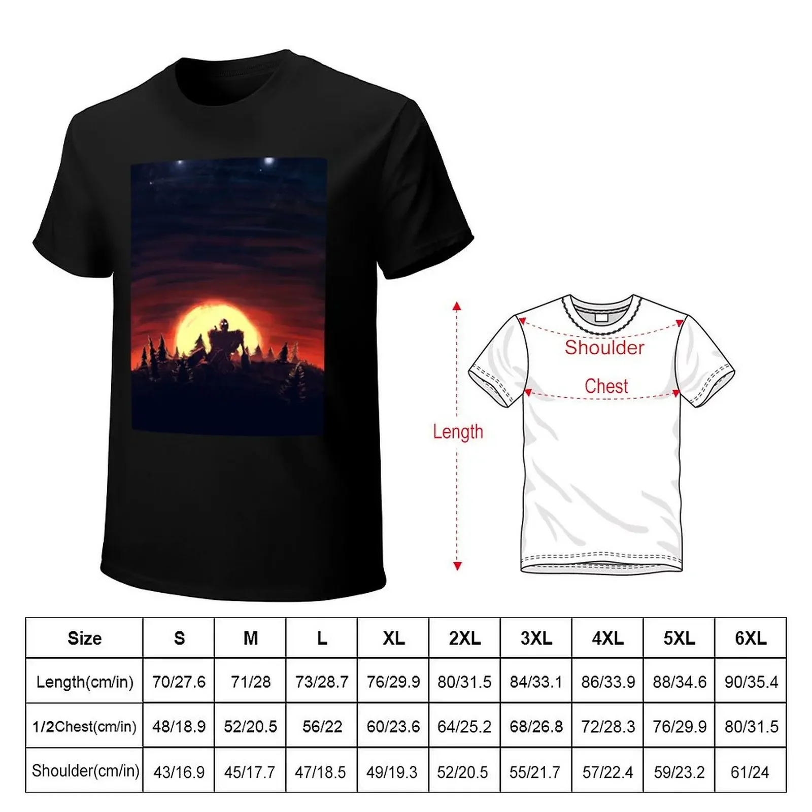 The Iron Giant Sunset T-shirt new edition plus sizes vintage clothes cute tops mens t shirts pack