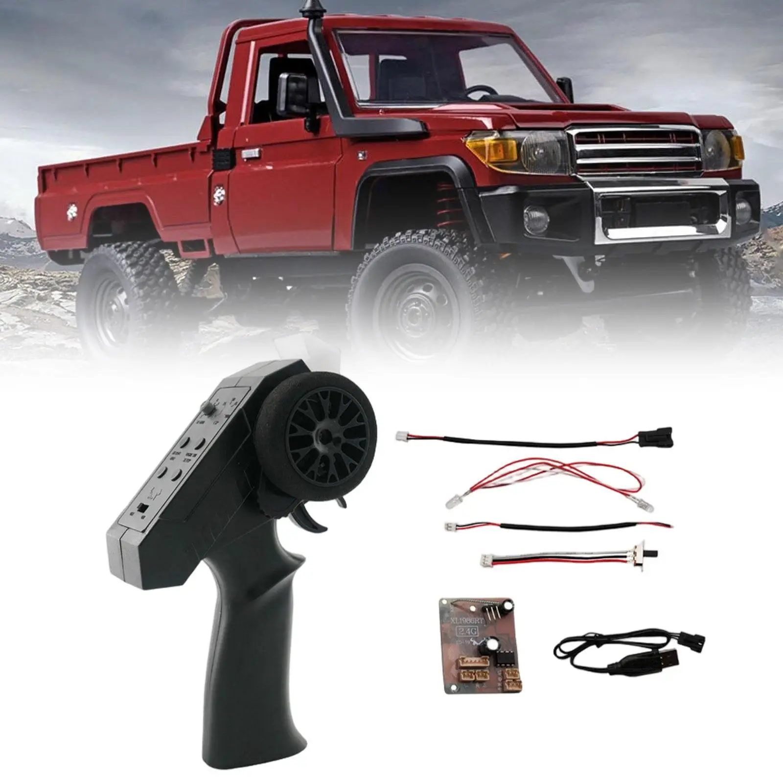 Remote Control Transmitter Kit for MN78 MN128 MN168 RC Crawler Upgrade Accessories - view 6