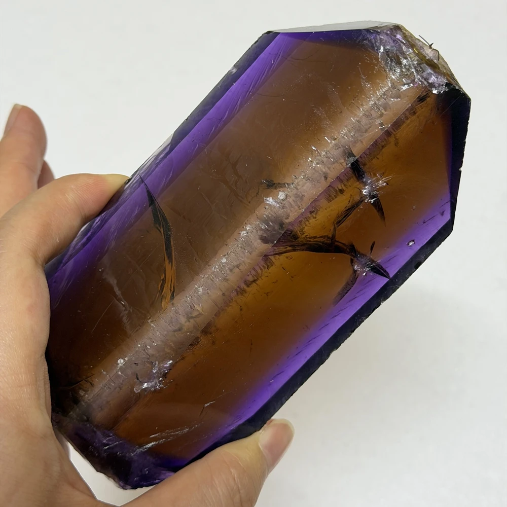Jewelry Making Raw Materials - Синтетический необработанный камень аметрина 0,39-0,42 кг,