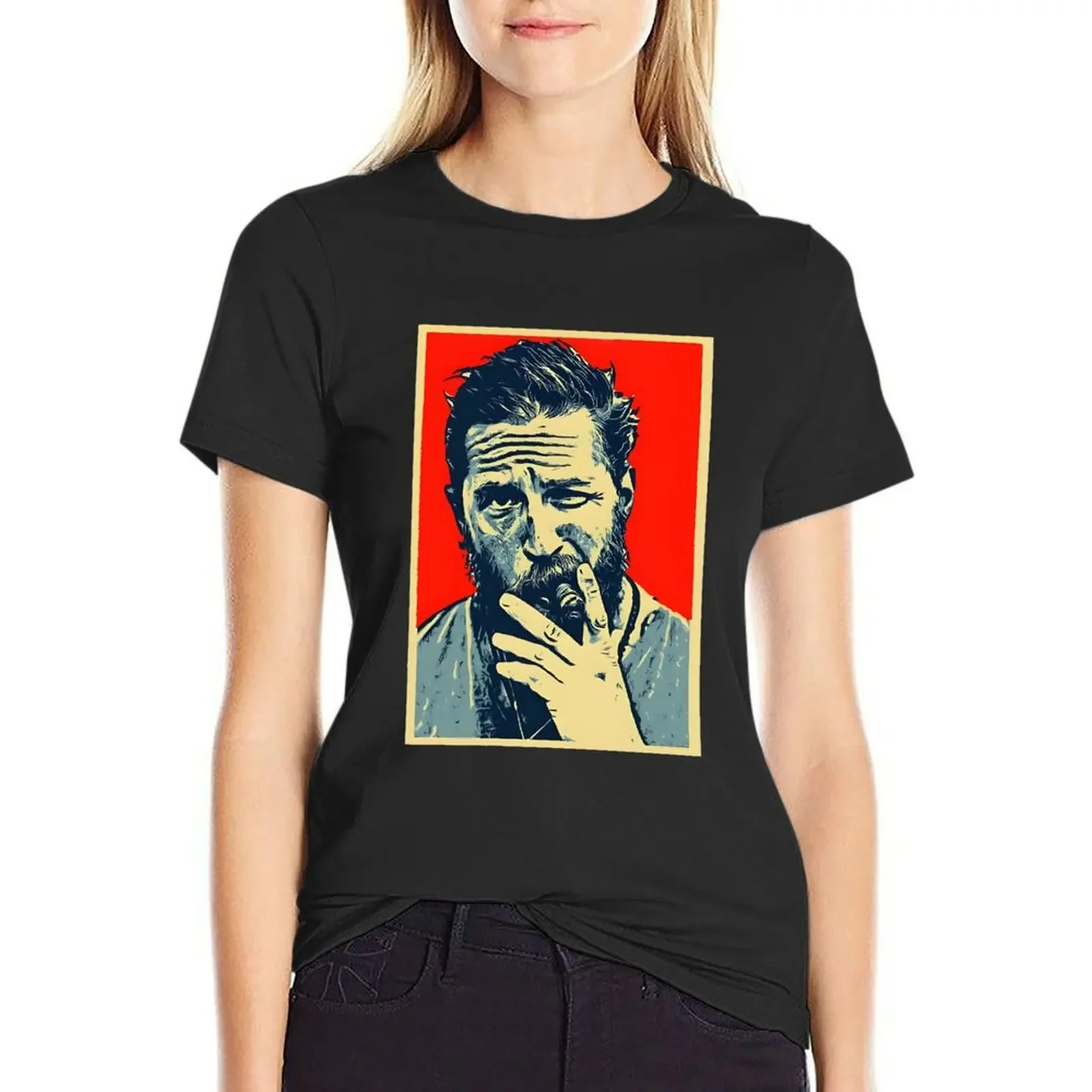 

Tom hardy retro T-Shirt sweat shirts graphic tees plain summer top Women's t-shirt