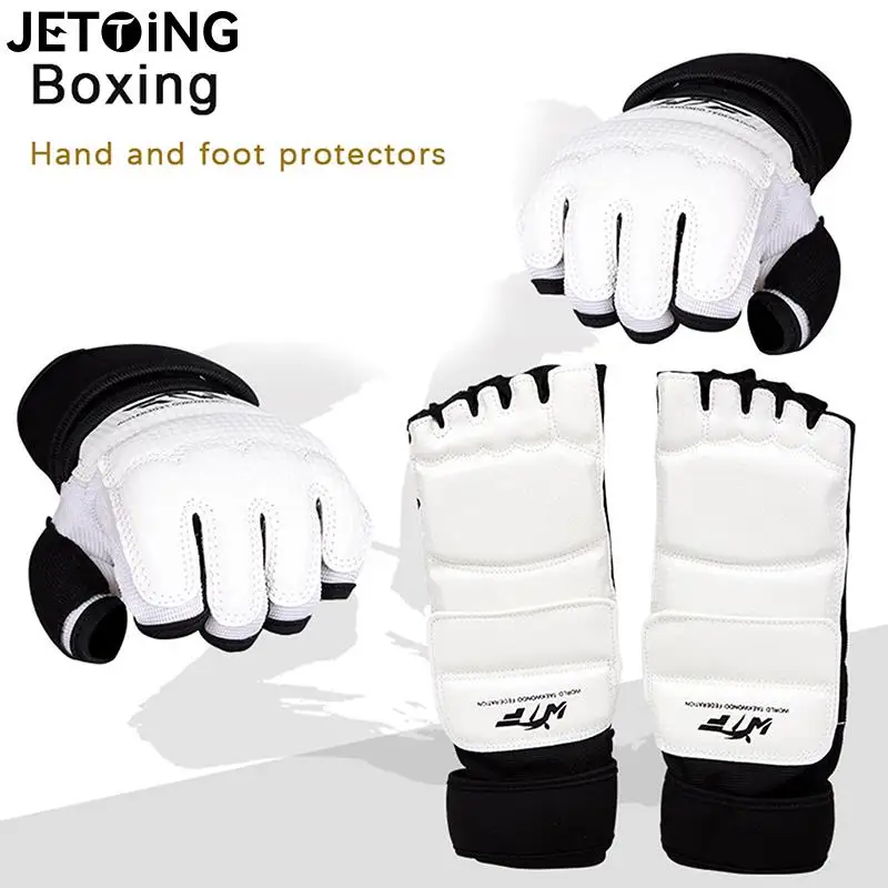 

Taekwondo protection Sanda Training Taekwondo Handguard and Banket Match Protective Gear Foot Protector WTF Kickboxing Equipment