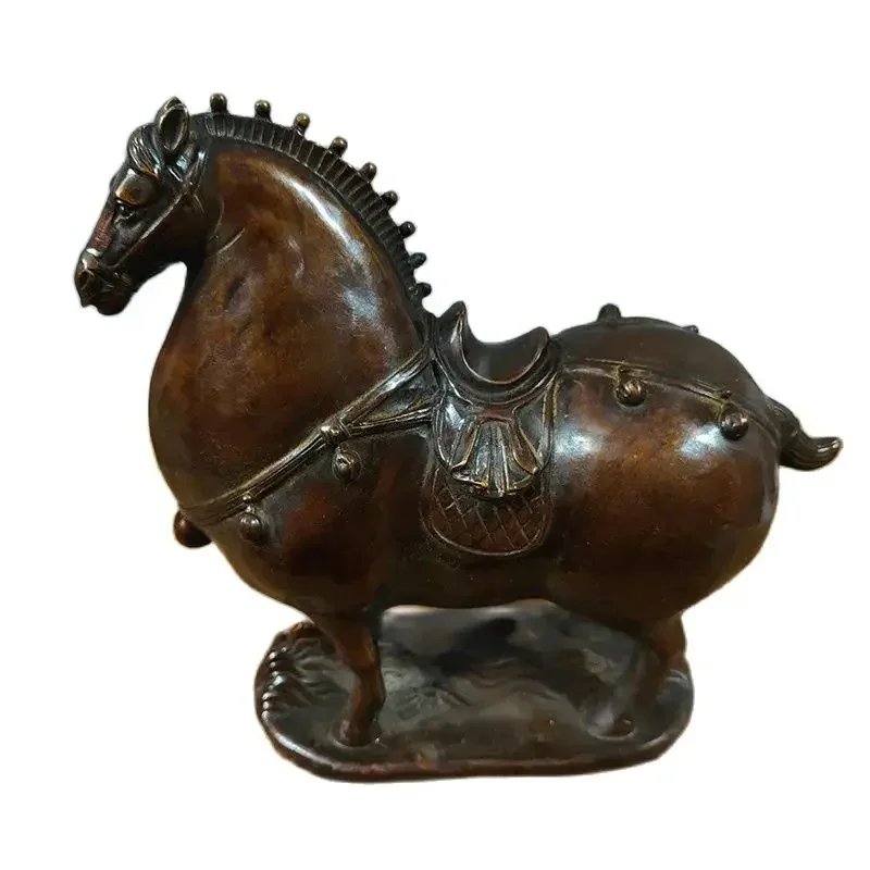 Tang Ma Junma Purple Copper Horse Ornament Home and Office Desk Accessories