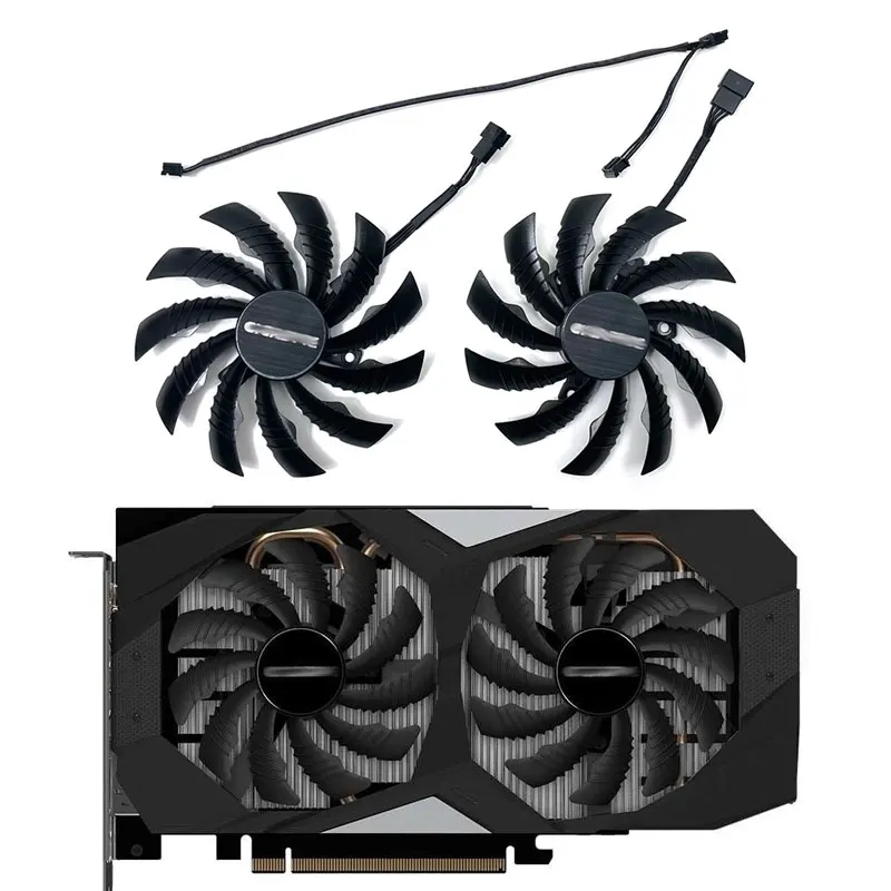 

Gigabyte GTX 1660 Ti GPU fan 95MM PLD10010S12H GTX 1650 for Gigabyte RTX2070 RTX 2060 SUPER 2070 WINDFORCE OC card cooling fan