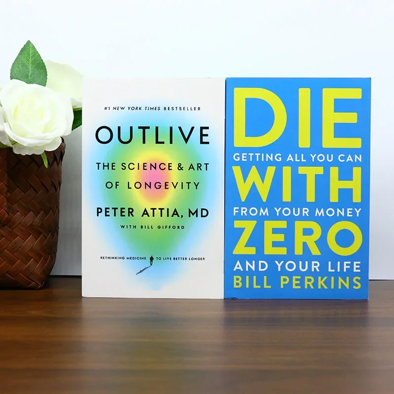 

《Outlive》+《Die With Zero》A Dual-Effect Set for Longevity Enthusiasts Life-Money Planners Ideal for Chrismas holiday gifts