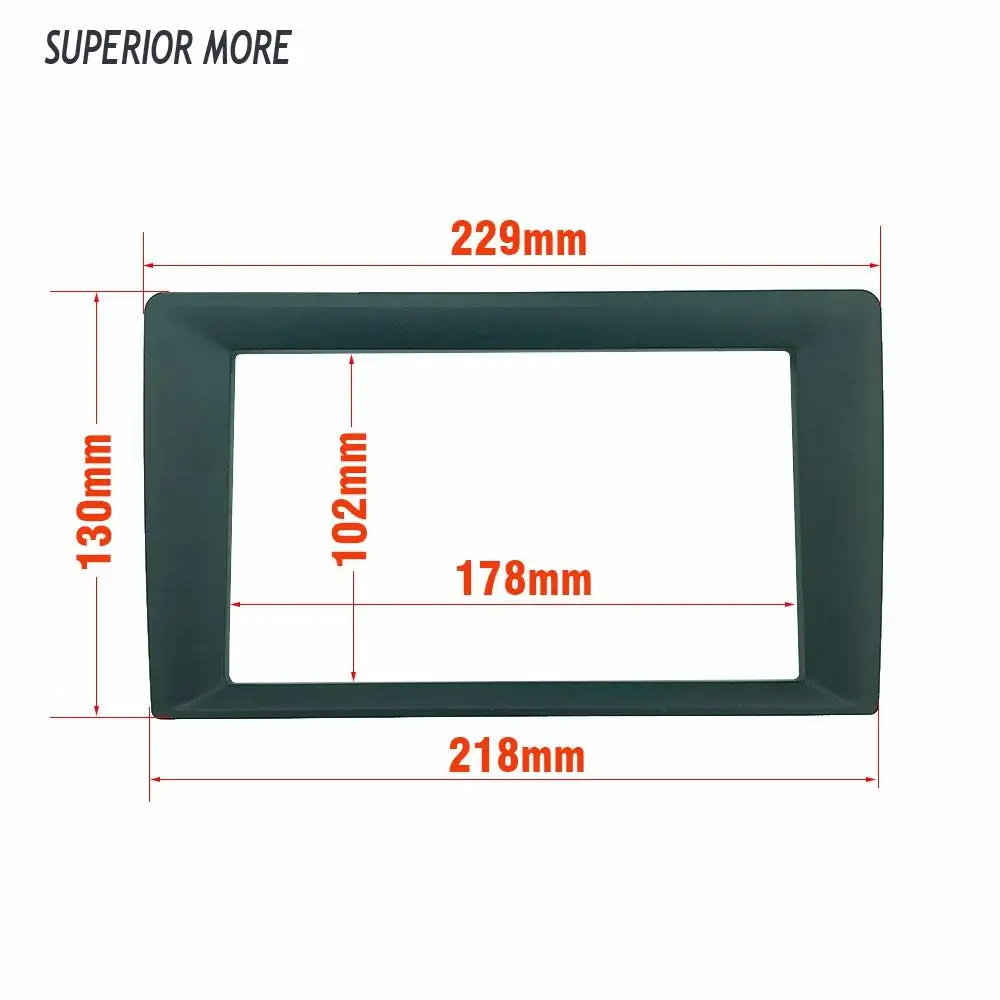 2 Din Car Radio Panel Frame 9 Inch Change To 7 Inch Universal Fascia Kit Android Stereo ABS+PC Dash Trim Panel Installation