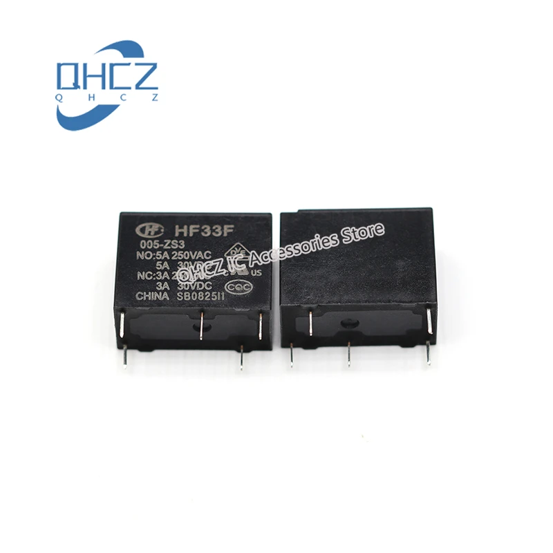 5pcs/lot Relays JZC-33F 005 012 024 -HS3 ZS3 5V12V24V 4 pin 5 pin 5A HF33F original relay