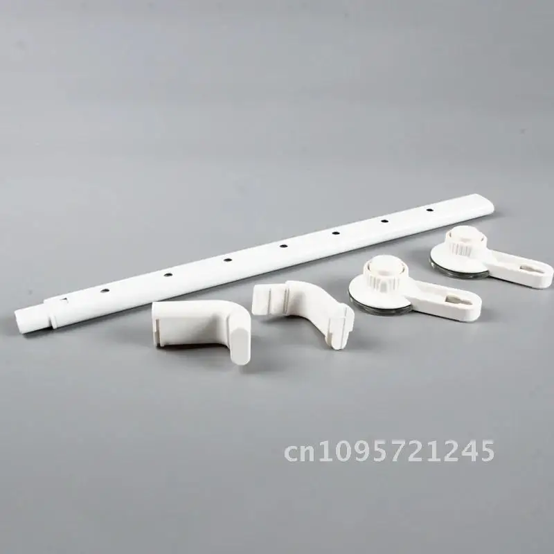 Punch Alloy Suction Cup Towel Rack, Bathroom Towel Hanger, Kitchen 52-82cm Aluminum Shelf, Paint Adjustable Storage Free Shelf,