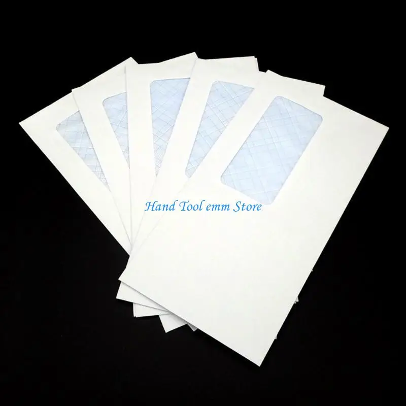 

H37F 50pcs Security Envelopes with Window Confidential Seal Envelope for Card
