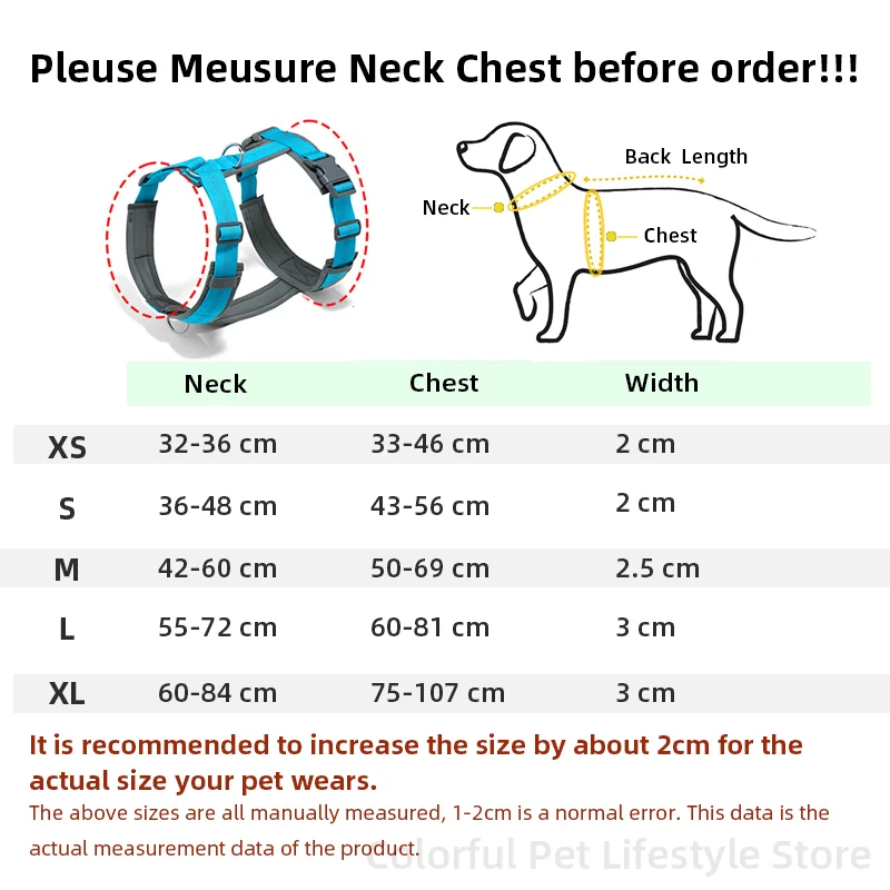 الكلب تسخير كبير الكلب H-شكل الكلب تسخير قابل للتعديل عاكس الكلب سترة تسخير للكلاب المتوسطة الكبيرة أجش لابرادور تسخير