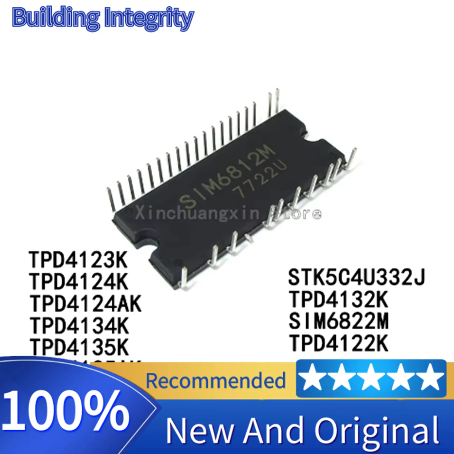 1PCS SIM6812M SIM6822M TPD4123K 4124K AK 4134K TPD4135K 4135AK STK5C4U332J SMA6853M 4132K 4122K DIP Driver Power Management Chip