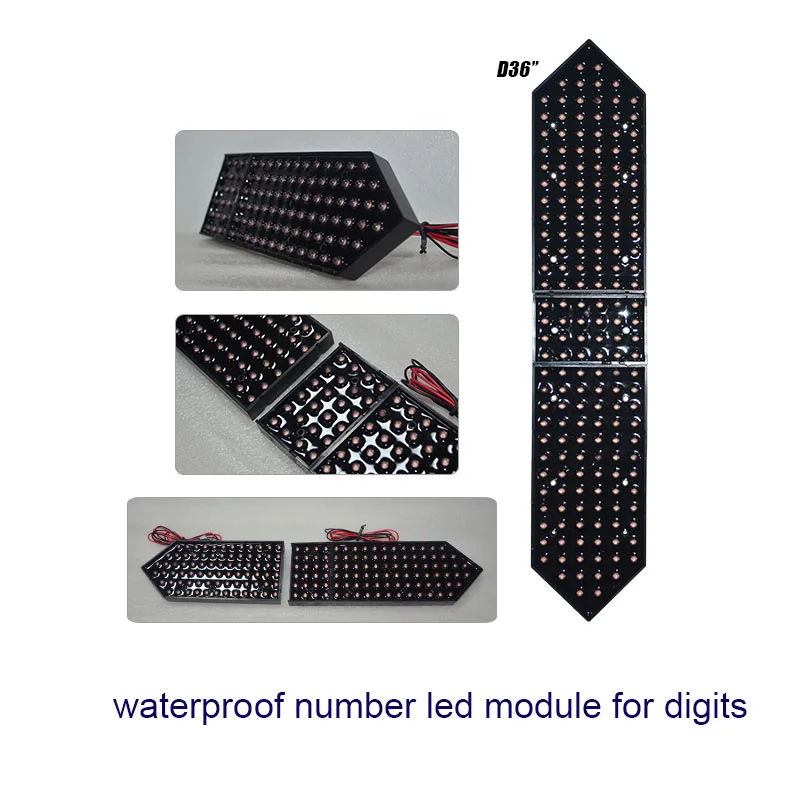 36 Inch Digits 7 Segment LED Display Large Segment For Oil /Gas Price Sign Outdoor Waterproof Module