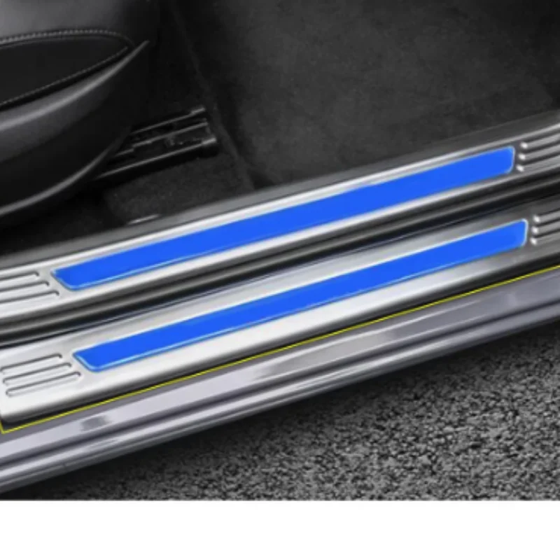 

For Hyundai Elantra Avante 2020 2021 2022 2023 Car Pedal Door Sill Scuff Plate Cover External Threshold Sticker Trim Frame Panel