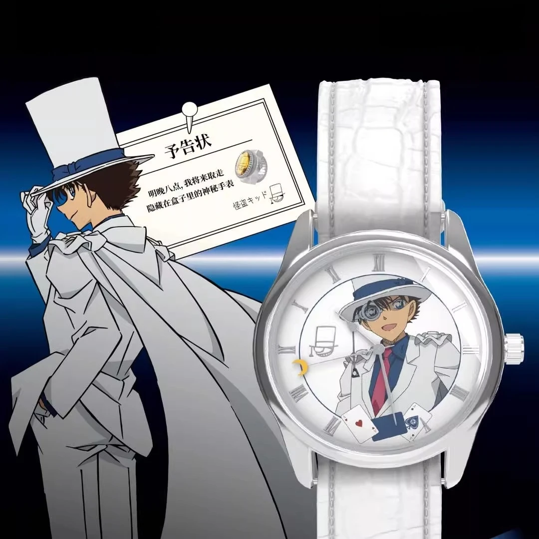 

Anime Detective Conan Quartz Watch Cosplay Conan Edogawa Rachel Moore Character Watch Toys Student Christmas Gifts